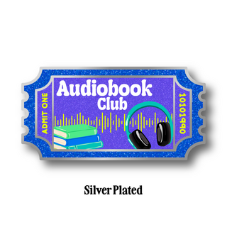 Audiobook Club Pin - Silver Plated