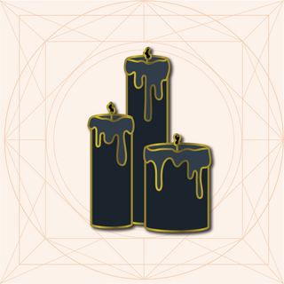 Spell Candle Enamel Pin