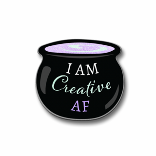 I am Creative AF Pin