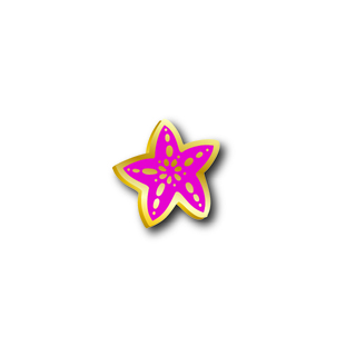 Accent Pin | Sea Star - Magenta