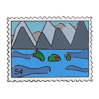 Nessie the Loch Ness Monster Stamp Pin