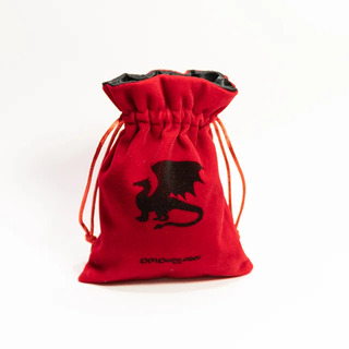 Red Velvet bag with BLACK satin lining