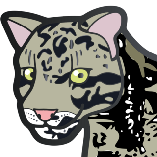 Big Cat Pin: Clouded Leopard