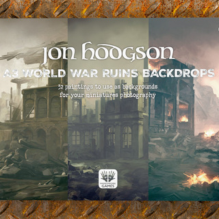 World War Ruins Backdrops A3