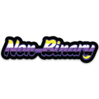 "Non-binary" Sticker*