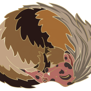Sleepy Haggis mini pin