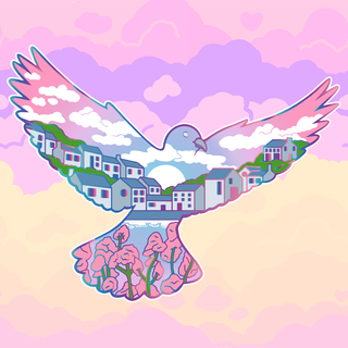 Predawn Pigeon Enamel Pin