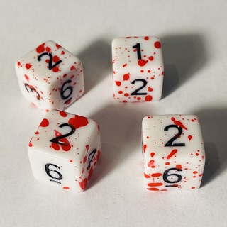 Bloody D6 Pack - 4 Dice