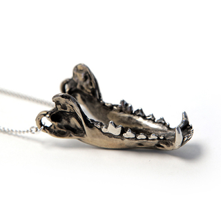 Large Dire Wolf Jaw Pendant