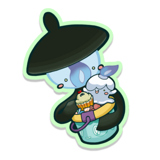 Halloween lantern glow-in-the-dark sticker