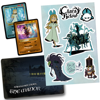 Postcard, Sticker, and Trading Card Pack