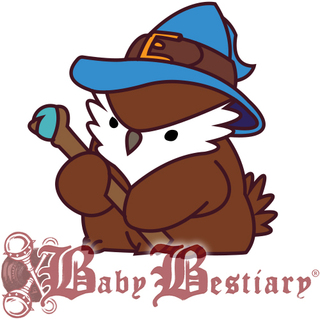 Ready to Cast, Owlbear Wizard Pin (018)