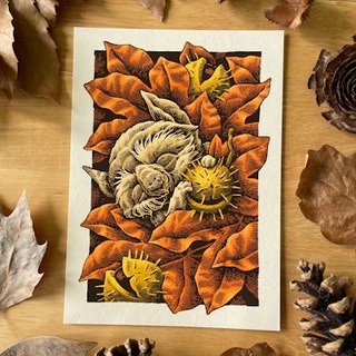 5x7" Print - Leaf Pile