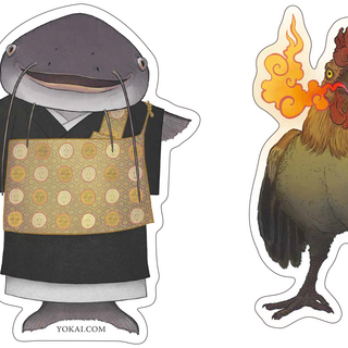 Four Yokai Sticker Set