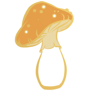 Yellow Mini Mushroom