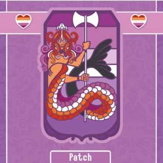 Lesbian Siren Iron-on Patch
