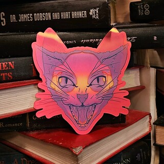 Schrödinger's Cat Lenticular Sticker