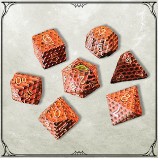 Opal Dragon Metal Dice Set