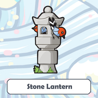 The Shrine standee (Stone Lantern)