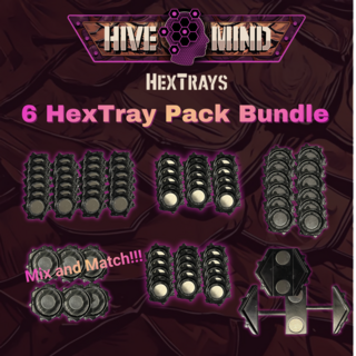 SIX PACK Mix & Match BUNDLE - HiveMind Modular Hex Trays