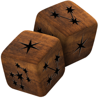 Star Gazer d6 Wooden Dice Set