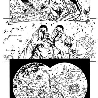 Original artwork for page 38 of First Men on Mars #1 by Ian Richardson