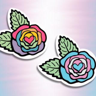 Rose Mini Sticker