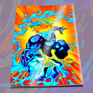 The Iron Golem #1 Virgin Metal Robson/Caponi Cover