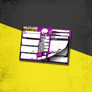 Pad of Character & Vehicle sheets