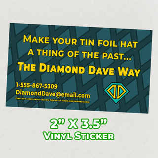 Sticker - Diamond Dave Business Card