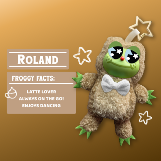 Frog Friends Plush Charm: Roland (Neutral)