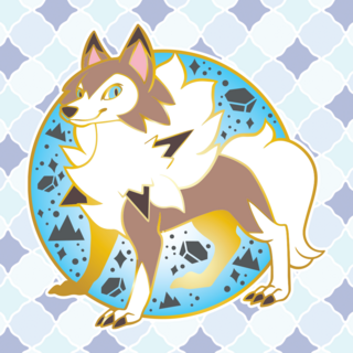 Lycanroc Bark Types Enamel Pin