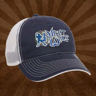 Night Wolf Logo Navy/Grey Baseball Hat