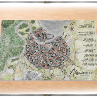 Arcanopolis Map Print