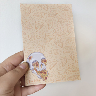 Pizza Skull Notepad