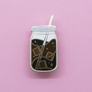 Cold Brew Coffee Enamel Pin