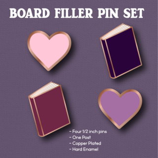 Board Filler Mini Pins - Set of 4 - Copper Plated