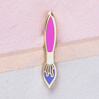 Pink Brush Mini Pin