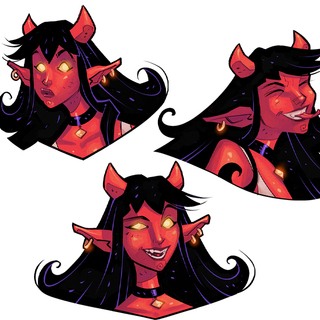 Diva the Demon Pin Set
