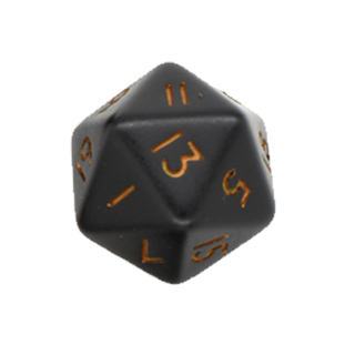 Hollowing D20 - Copper Font