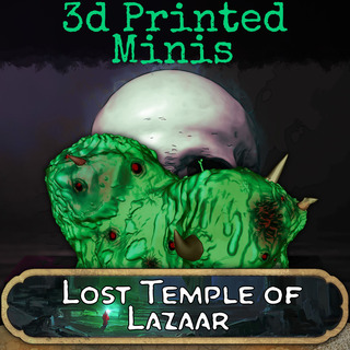 Printed Miniature Bosses - Lost Temple of Lazaar