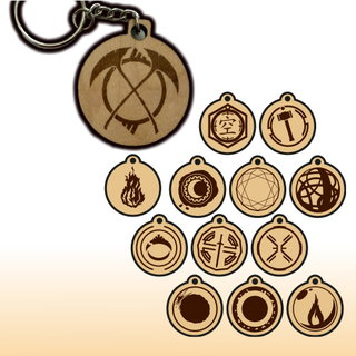 Complete Set of Cradle Keychains (13)