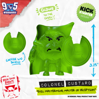 Glow-in-the-Dark Colonel Custard - KICKSTARTER EXCLUSIVE