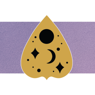 Golden Ouija Planchette Mini Pin