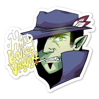 "Hardboiled Vampire" Sticker