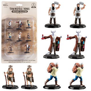 Monster Townsfolk Merchant Hand Painted Mini Figures Set of 8