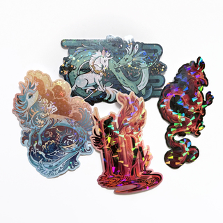 Dragon & Goaticorn Sticker Set