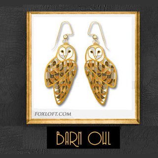 Barn Owl Earrings
