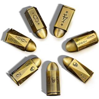 Brass Bullet Dice