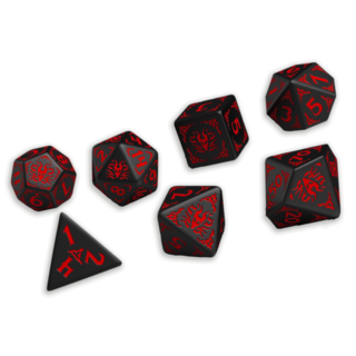 (12x) 7-Dice Set (Dragons of the Red Moon)